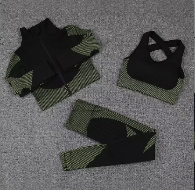 3 Pc  Seamless Activewear Set