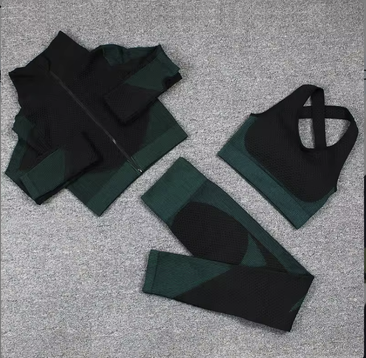3 Pc  Seamless Activewear Set
