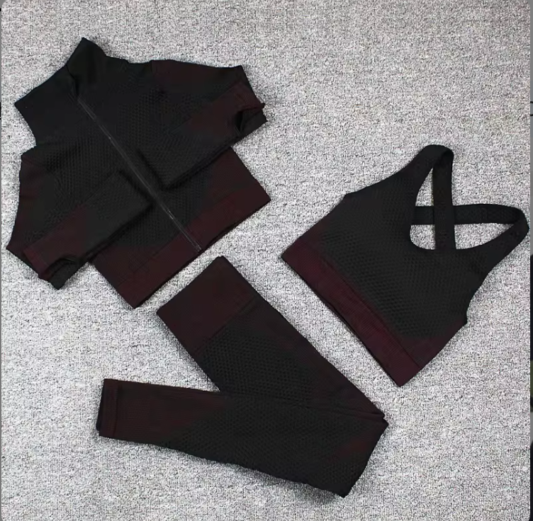 3 Pc  Seamless Activewear Set