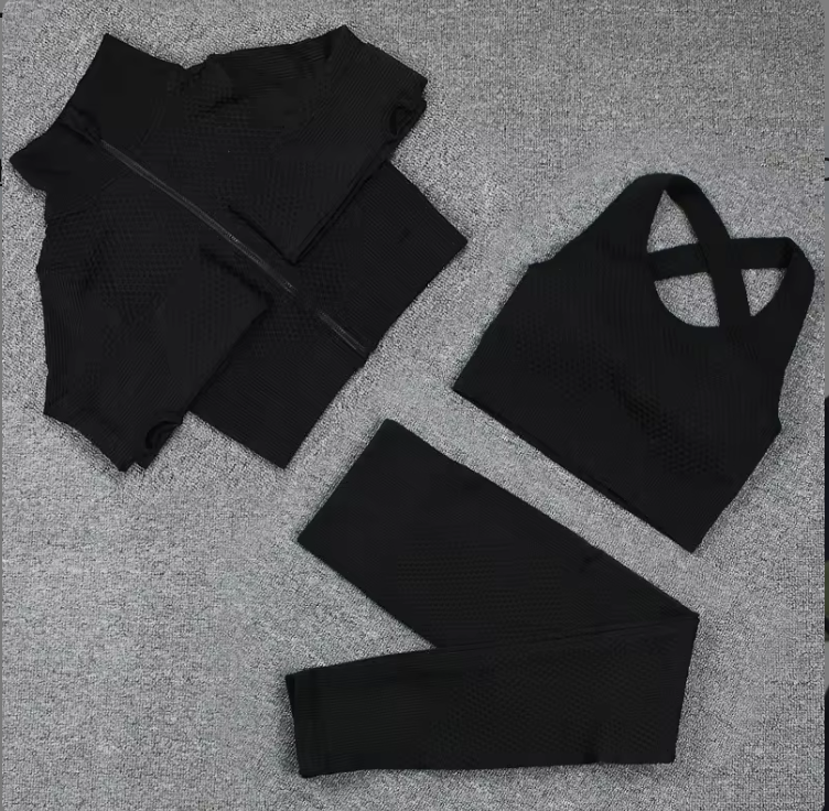 3 Pc  Seamless Activewear Set