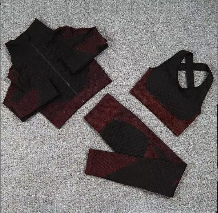 3 Pc  Seamless Activewear Set