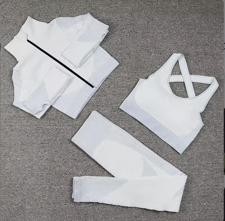 3 Pc  Seamless Activewear Set