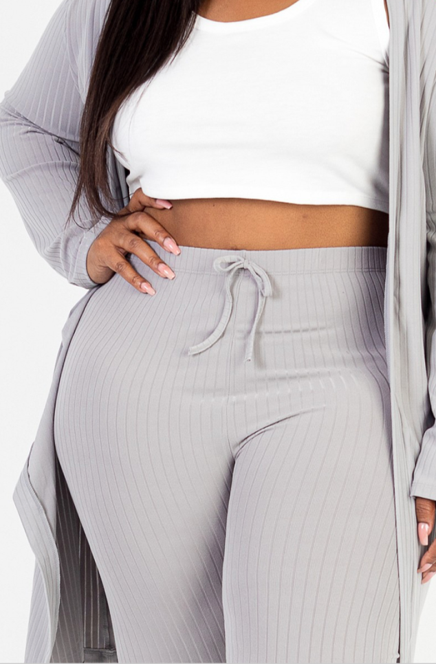 Plus Size Cardigan Set