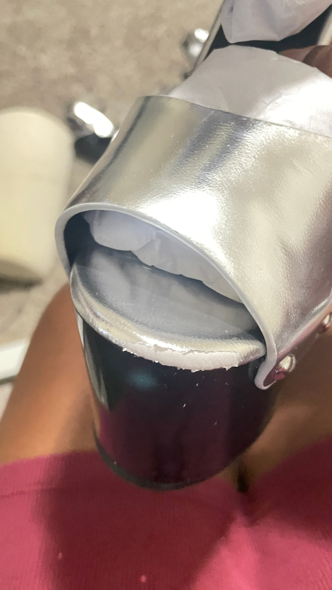 Opulent Platform Heel – Silver | Imperfect Edition