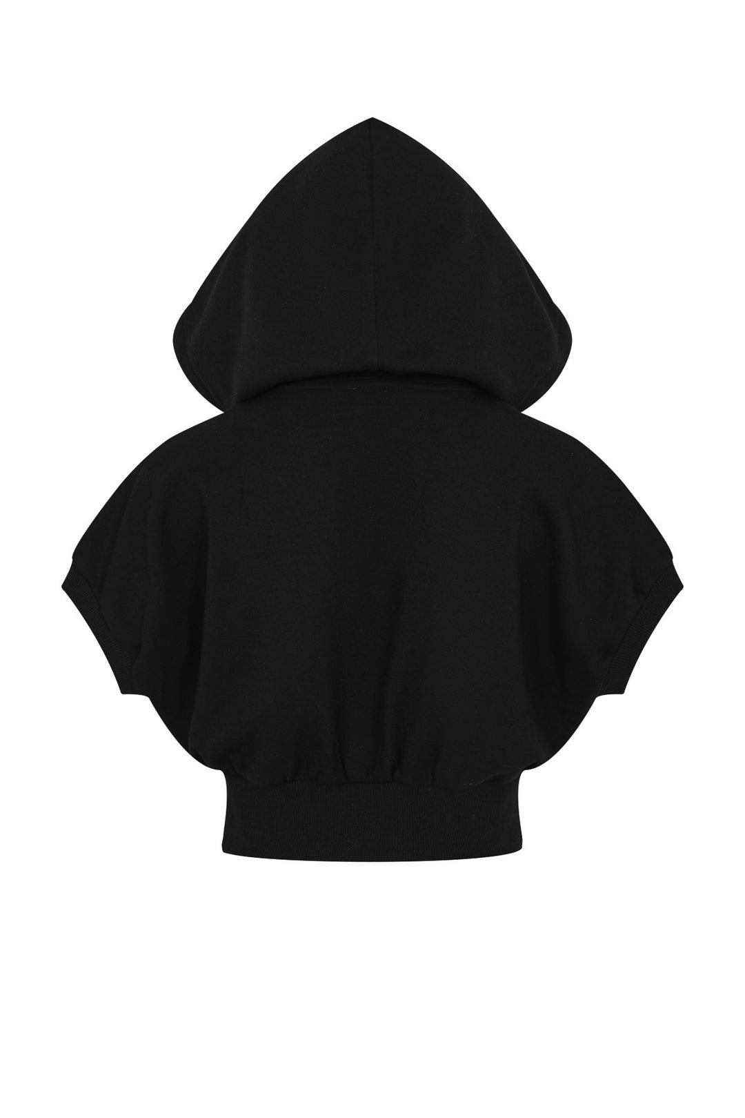 Calmour Short Sleeve Zip Hooded - Black
