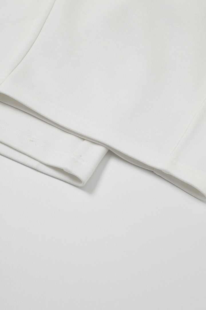 Calmour Knit Barrel Sweatpants - White