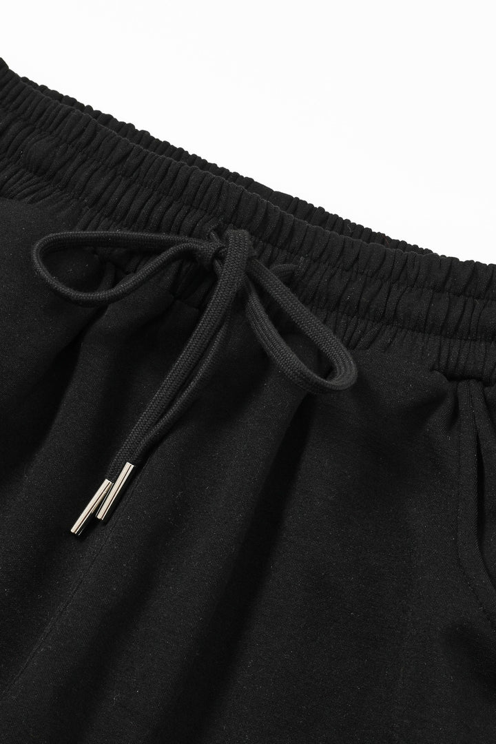 Calmour Knit Barrel Sweatpants - Black