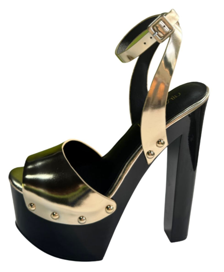 Coming Soon - Gold Opulent Platform Heel