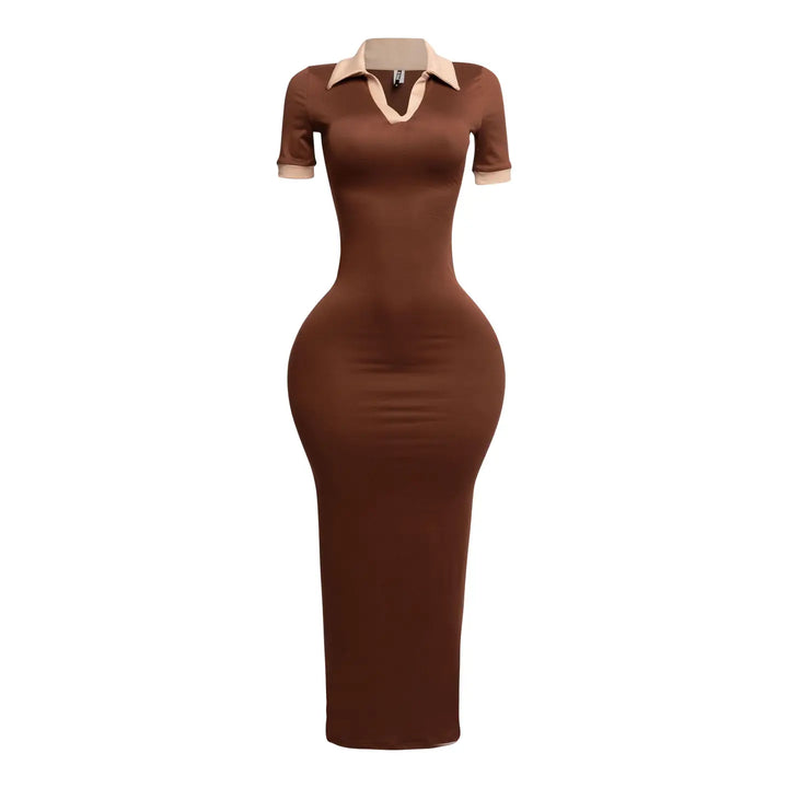 Serenity Bodycon Dress Wine (Tall Girl Friendly)
