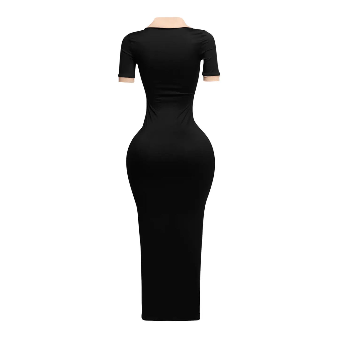 Serenity Bodycon Dress Wine (Tall Girl Friendly)