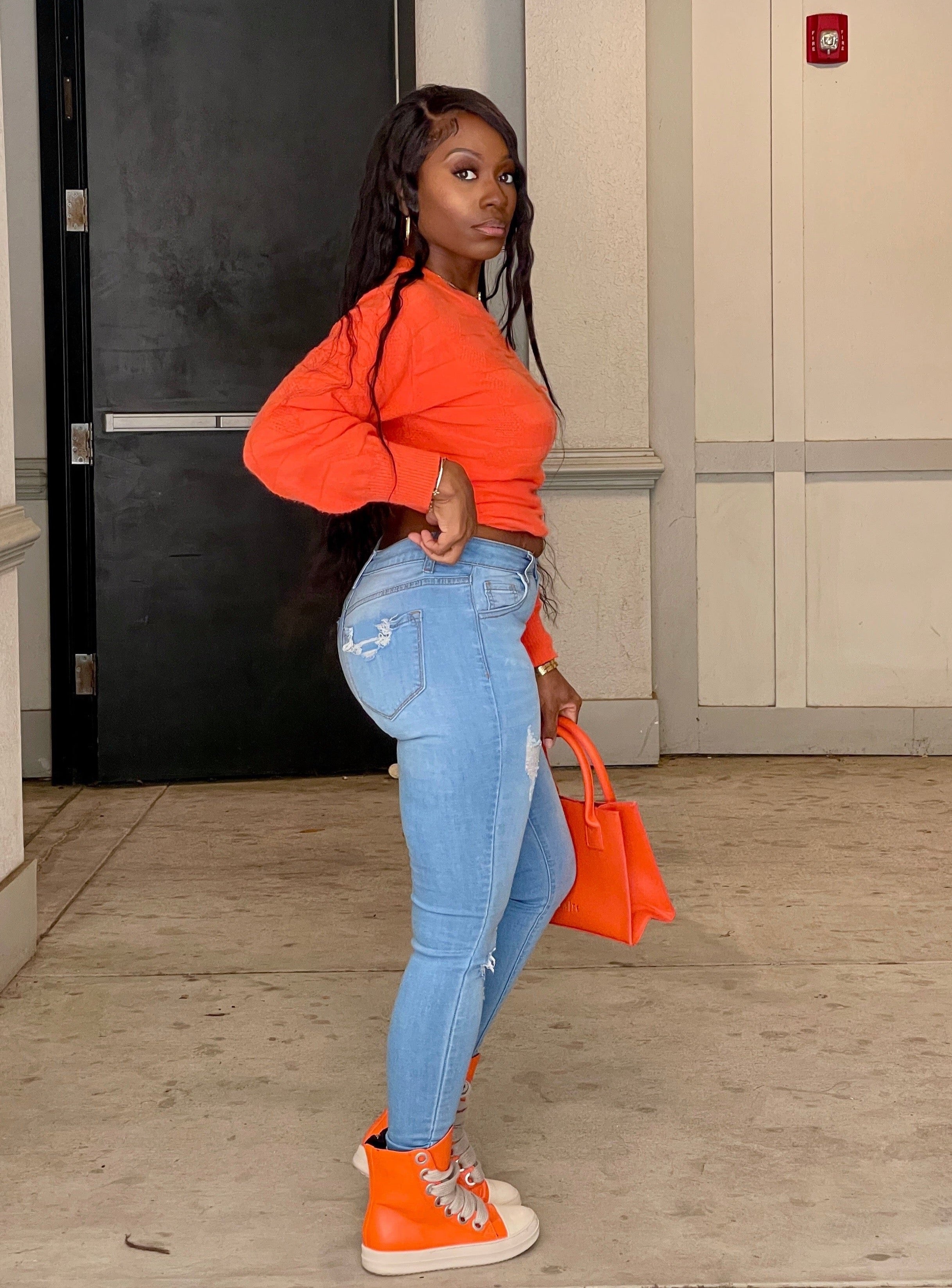 High waist Light Denim Jeans