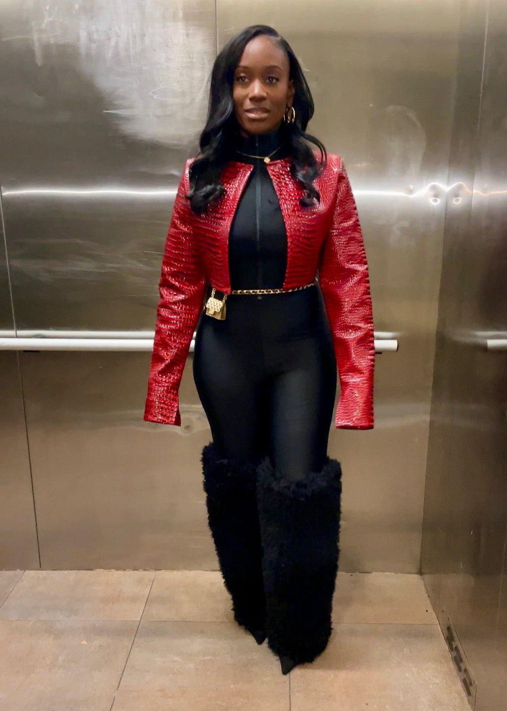 Restock - Pre-Sale- Croc Crop Jacket