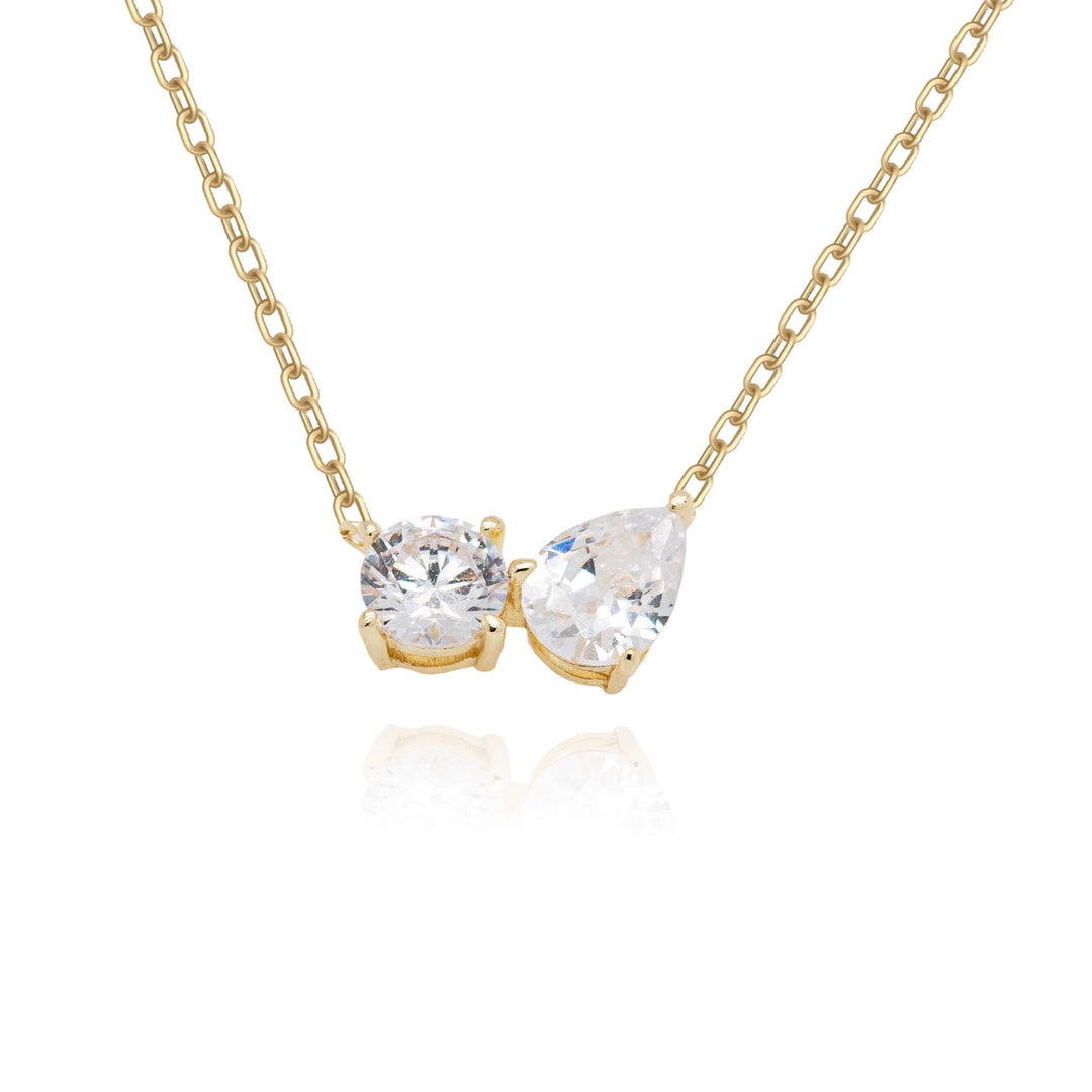 Moi Round Teardrop Necklace