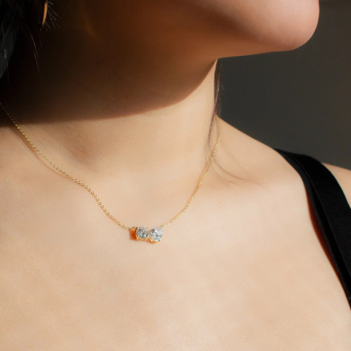 Moi Round Teardrop Necklace