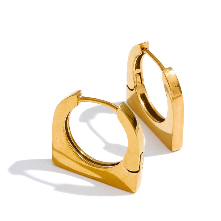Scenic 18K Gold Plated Hoop Earring