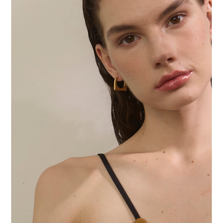Scenic 18K Gold Plated Hoop Earring