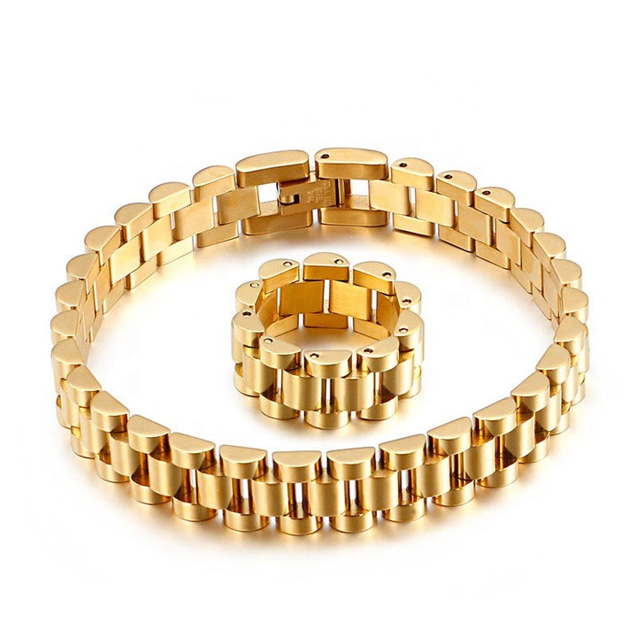 Link Bracelet + Ring Set