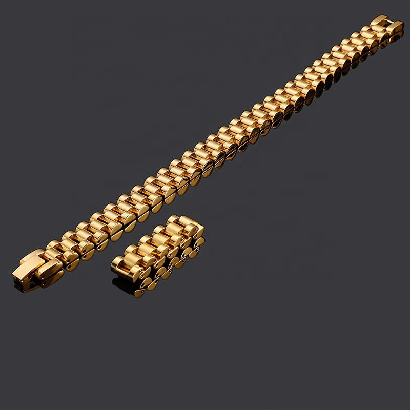 Link Bracelet + Ring Set