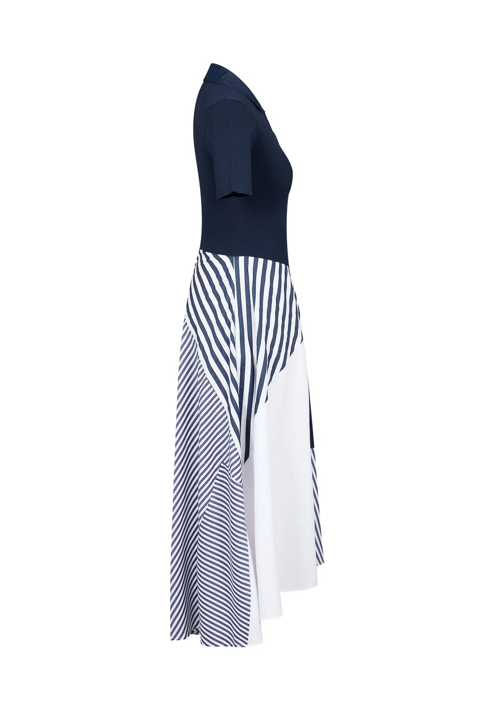 Melrose Short Sleeve Midi Dress - Navy
