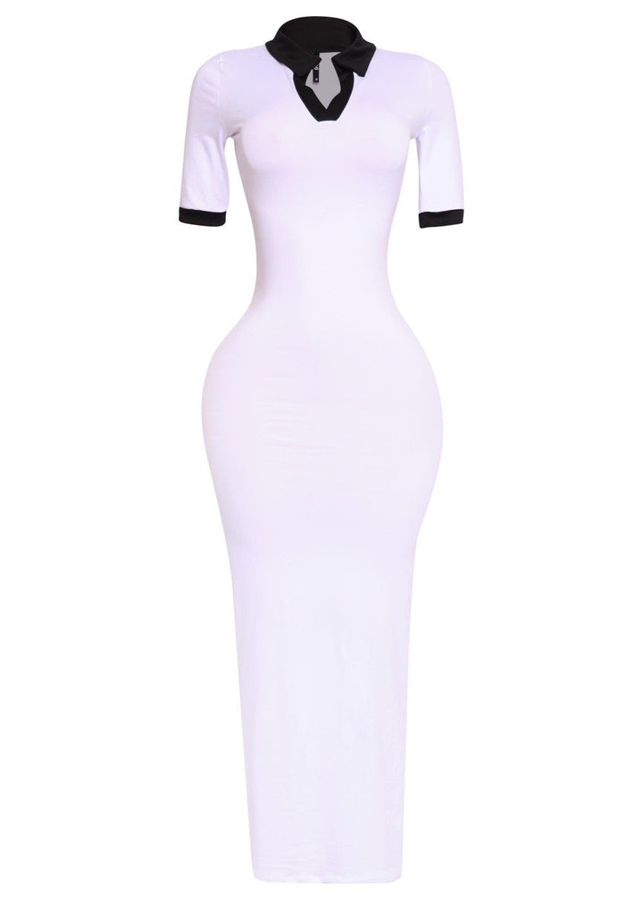 Serenity Bodycon Dress White (Tall Girl Friendly)