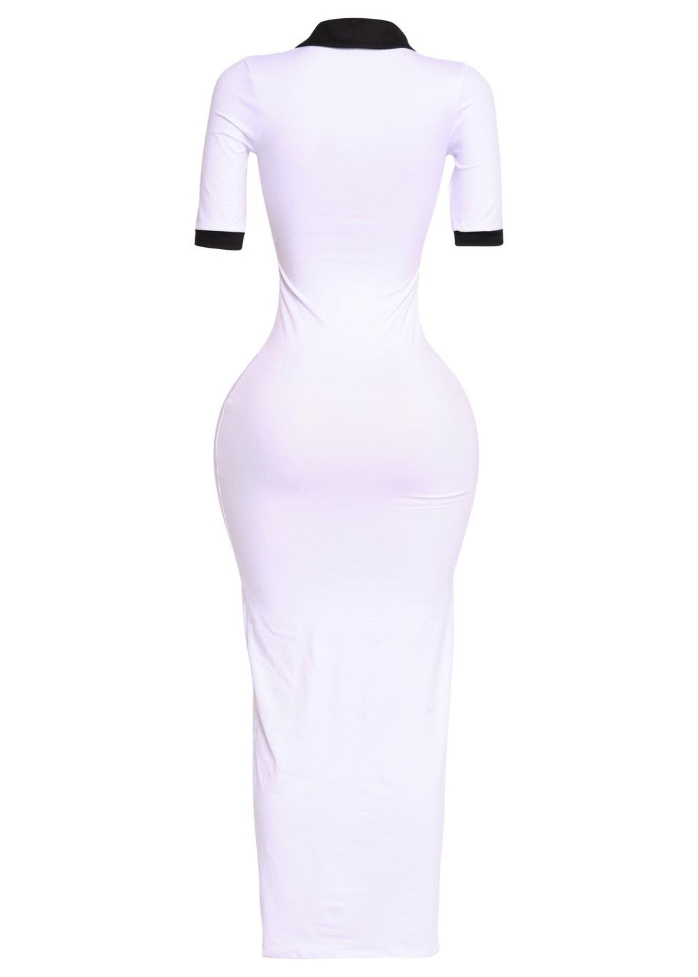 Serenity Bodycon Dress White (Tall Girl Friendly)