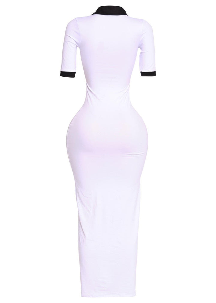 Serenity Bodycon Dress White (Tall Girl Friendly)