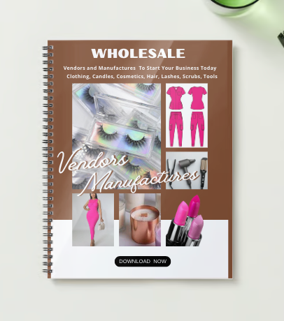 Wholesale Vendors/Manufactures Clothing, Hair Extensions, Lash Extensions, Scrubs, Makeup, Candles, Hair Products & Tools. Use the same companies as major companies to start your own business.