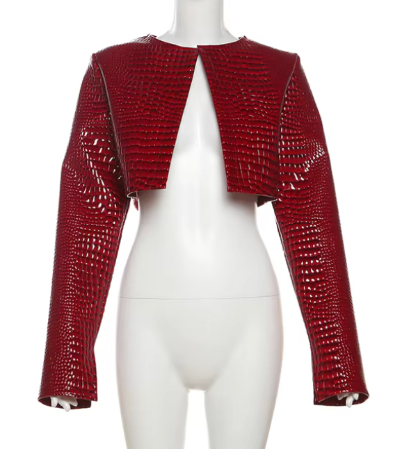Restock - Pre-Sale- Croc Crop Jacket