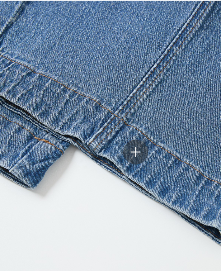 Denim Barrel Pants High waist
