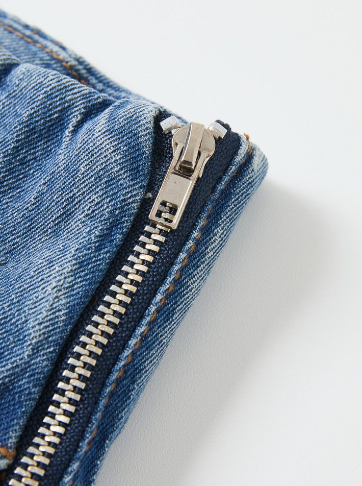 Denim Barrel Pants High waist