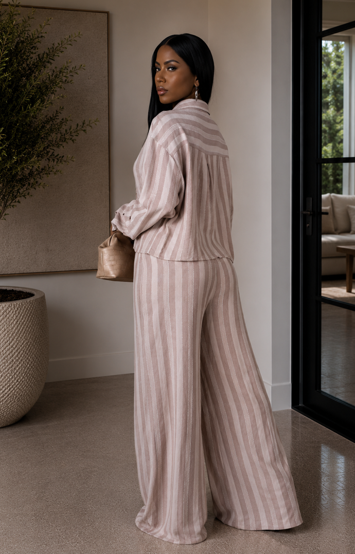 Amagansett Luxe Pant Set - Mocha