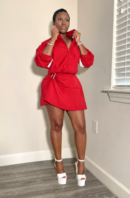Tribeca Skort Set - Red