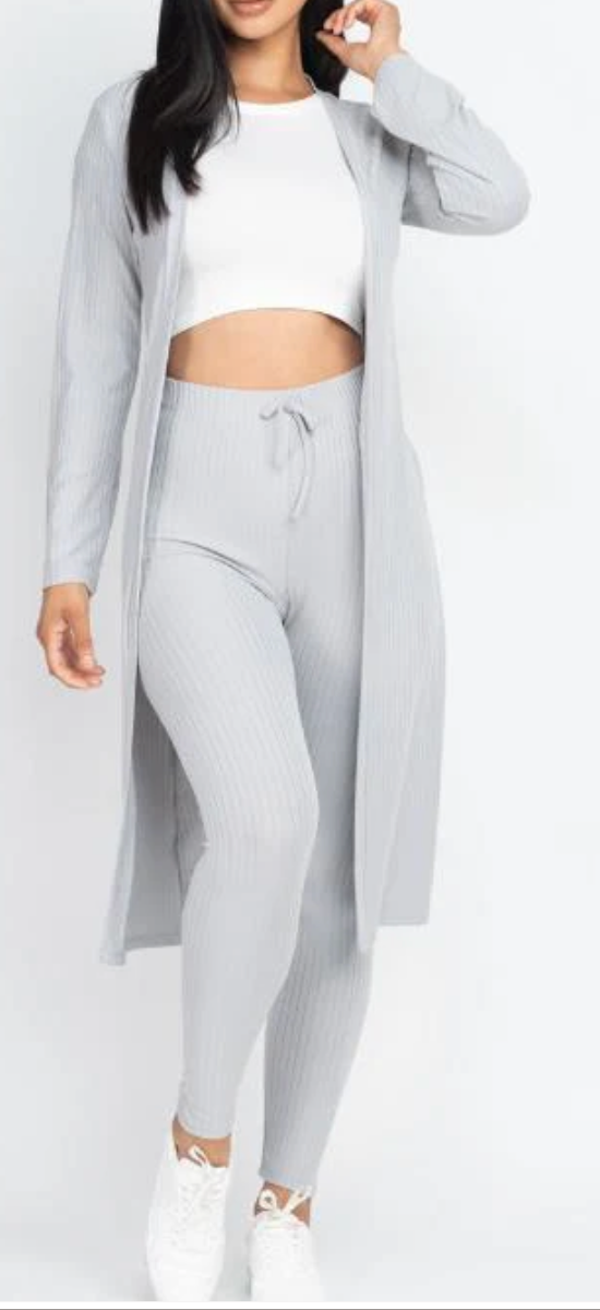 Cardigan Pants Set