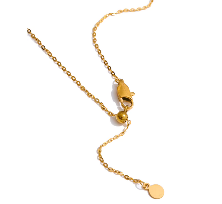 Teardrop 18K Gold Stainless Steel Necklace