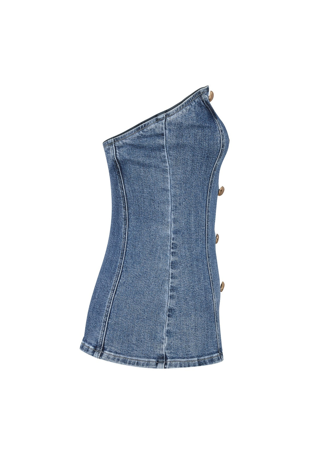 Strapless Denim Top