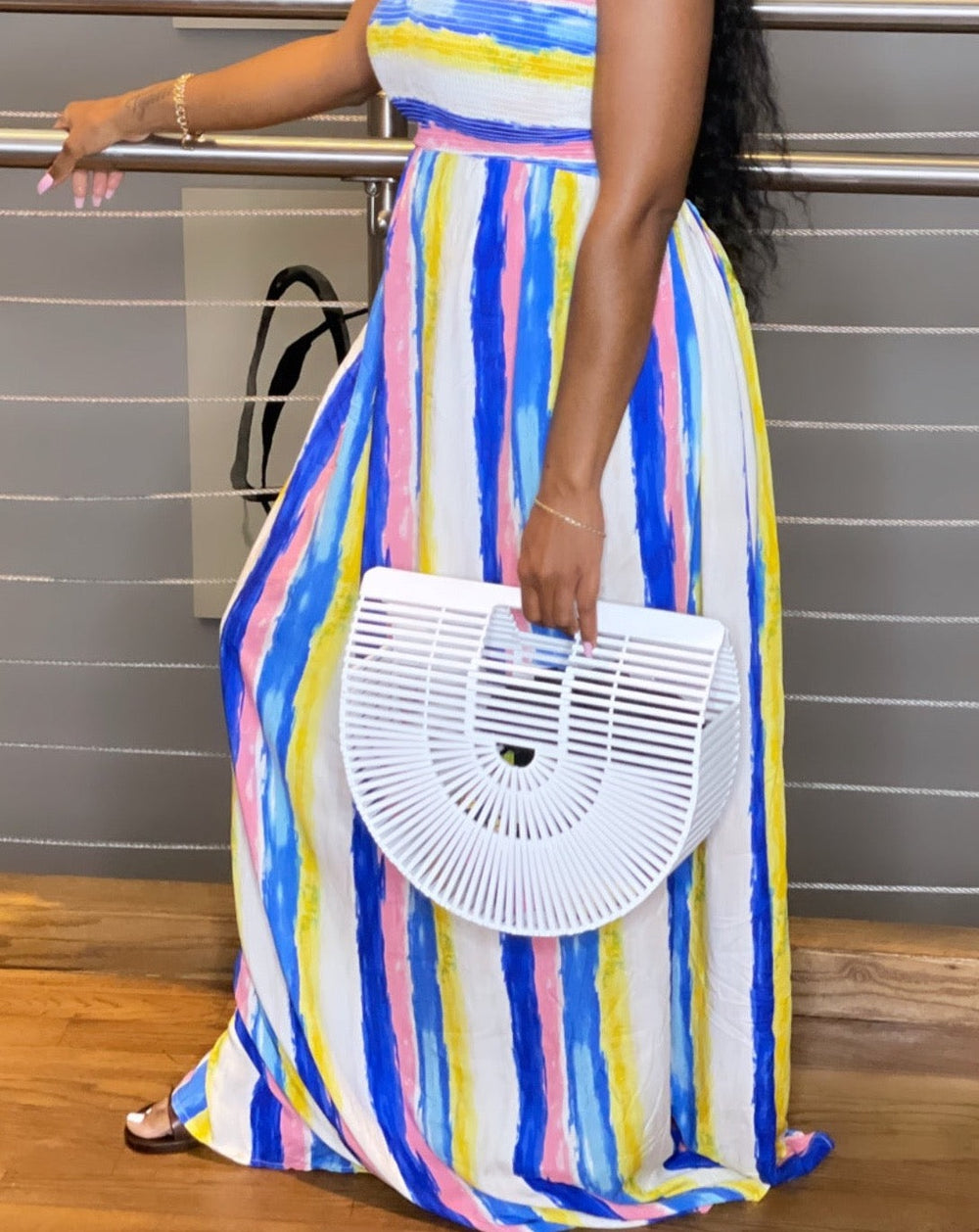 WHITE BAMBOO BAG