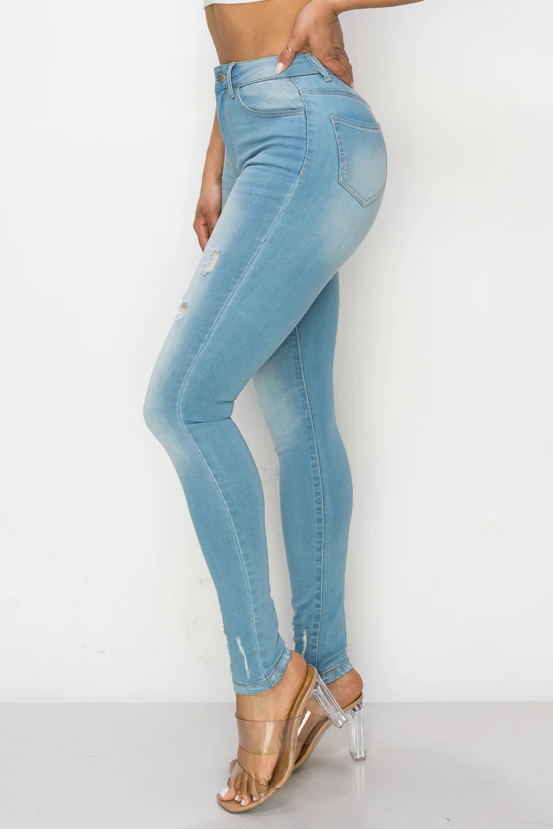 High waist Light Denim Jeans