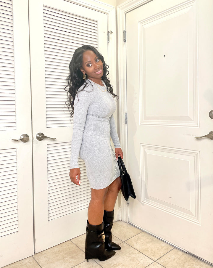Lace Me Up Corset Dress