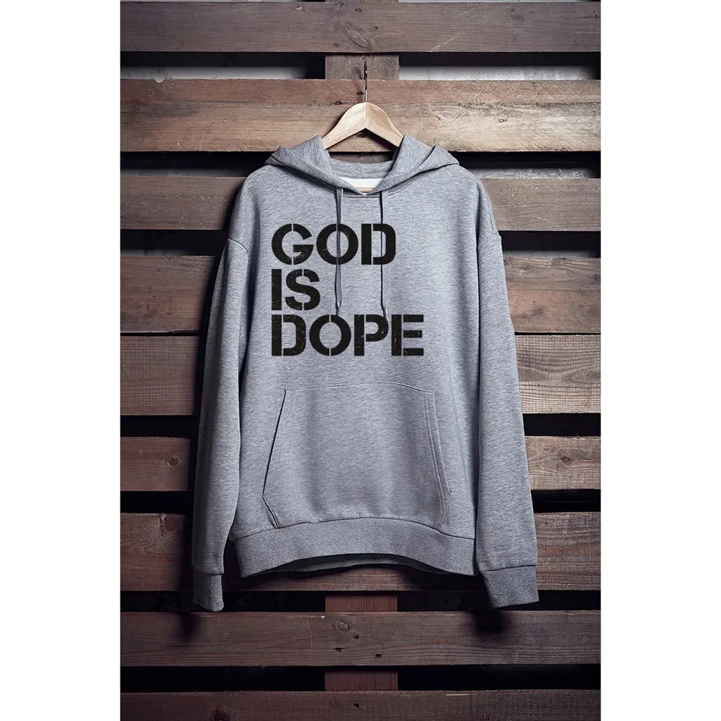 Grey God Is Dope Hoodie