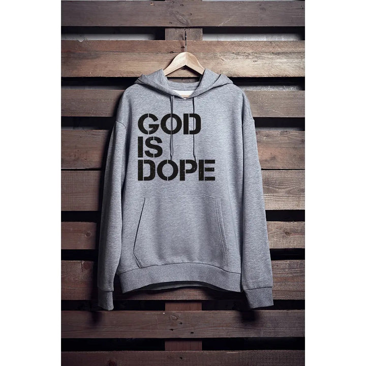 Grey God Is Dope Hoodie