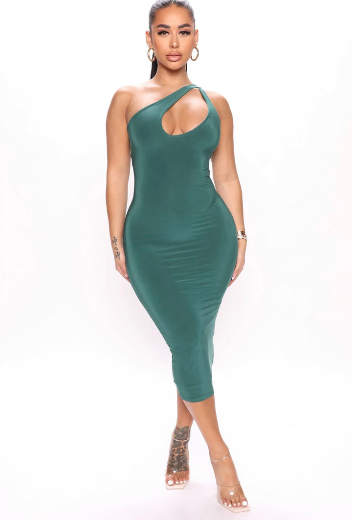 Emerald Keyhole Dress