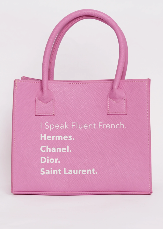 Pink Fluent Tote Handbag