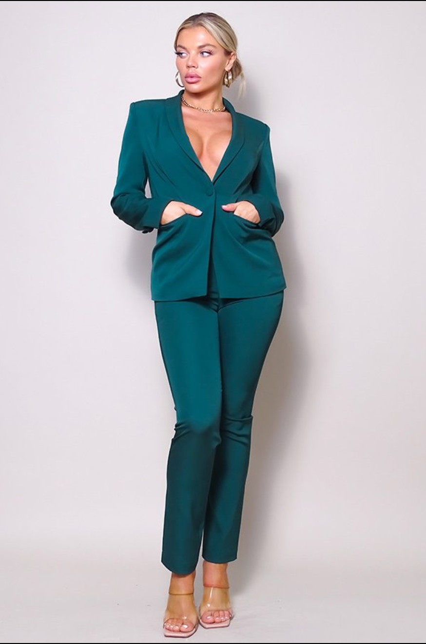 Hunter Green Business Suit